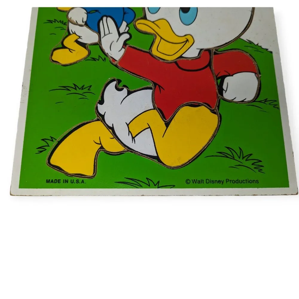 Vintage Playskool Disney Huey, Louie and Dewey Puzzle